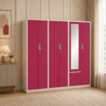 Premium 6 Door Steel Wardrobe with Mirror | Heavy Duty Storage Almirah