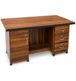 Executive Premium Wooden Office Desk with Storage Cabinet & 3 Drawer Pedestal - Image 2