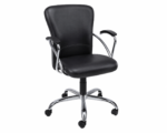 Executive Mid Back Office Chair with Chrome Armrests & Premium Cushioned Seat (Copy) - Image 2