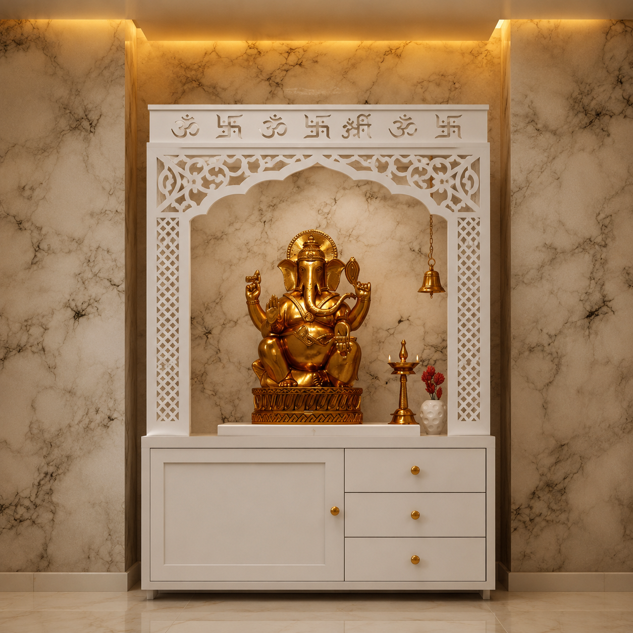 ChatGPT Image Jul 16, 2026, 11_29_57 AM Premium Wooden Home Temple with Storage & Drawer | Modern Mandir Unit for Home - Image 1