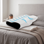 Ergonomic Cervical Contour Memory Foam Pillow – Orthopedic Neck Support Pillow for Neck Pain Relief & Spinal Alignment