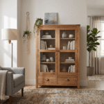 Modern Wooden Sideboard & Storage Credenza for Living Room & Hallway