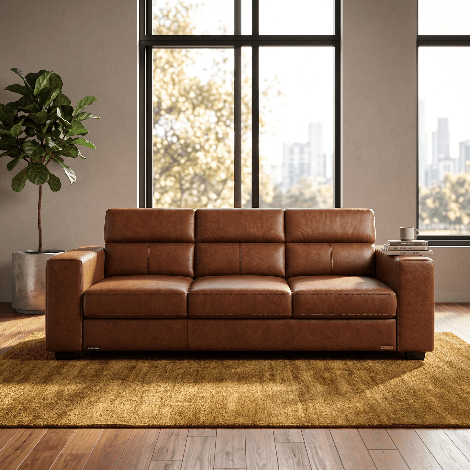 watermark-removed-Gemini_Generated_Image_prwcgbprwcgbprwc-transformed ROYAL CLOUD Executive 3-Seater Leatherette Sofa - Image 1