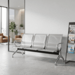 AURA 3-Seater Stainless Steel Waiting Bench